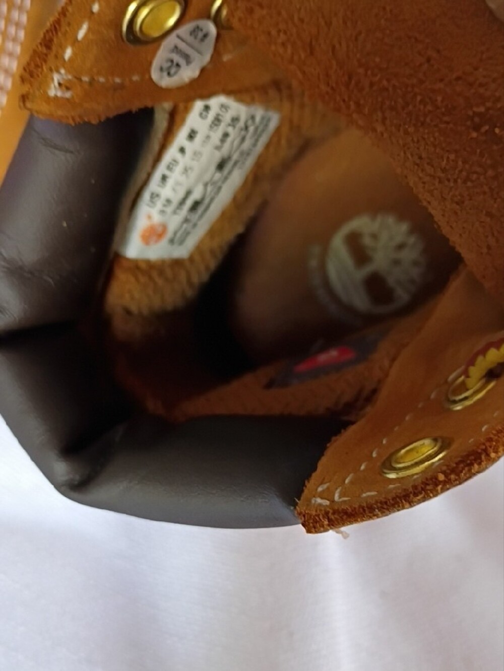 Timberland Kids Toddler Wheat/Tan Lace-Up Work Boots Size 8 - Picture 7 of 10